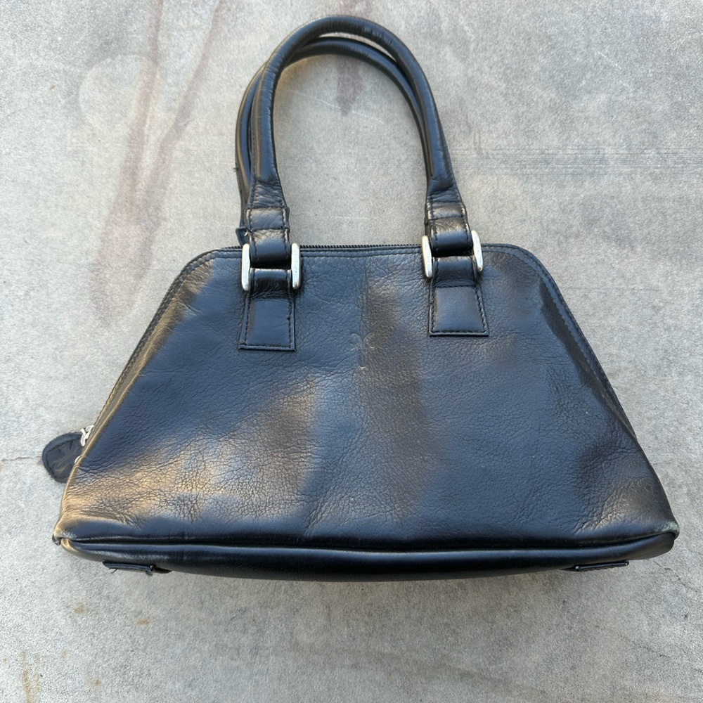 Frye Vintage Small Black Leather Handbag
